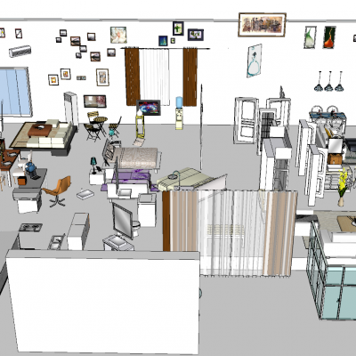 家装常用摆件小品SU模型