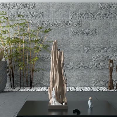 新中式景观小品 竹子