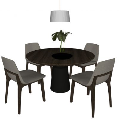 现代餐桌椅组合