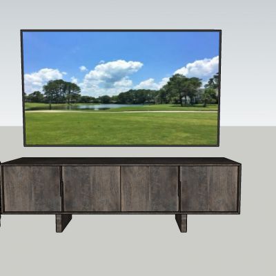 现代风格电视柜电视装饰品藤编篮