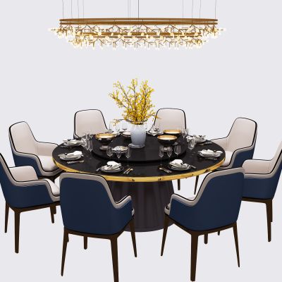 新中式酒店餐桌椅