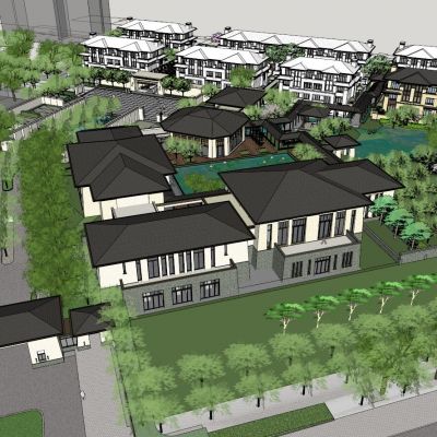 示范区+联排别墅