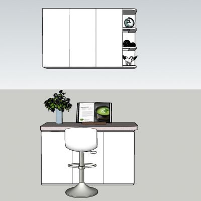 现代风格吧台组合