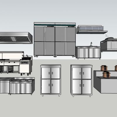 现代风格厨房设备组合
