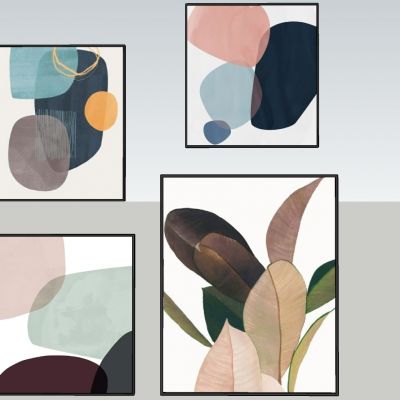 现代风格时尚挂画组合