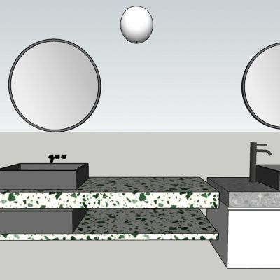 现代风格洗手台组合