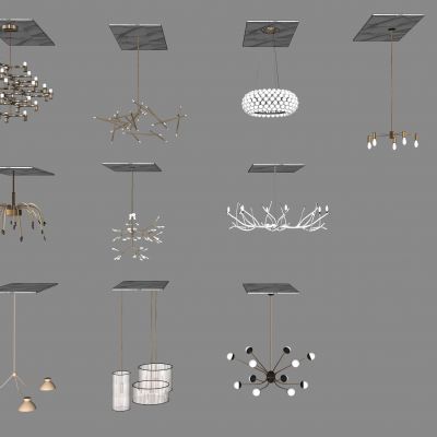 现代时尚吊灯组合