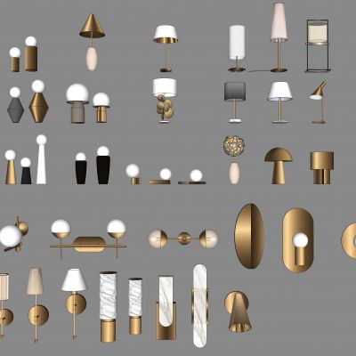 现代时尚台灯组合