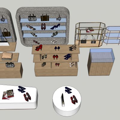 现代服装店精品柜