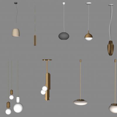 现代时尚吊灯组合