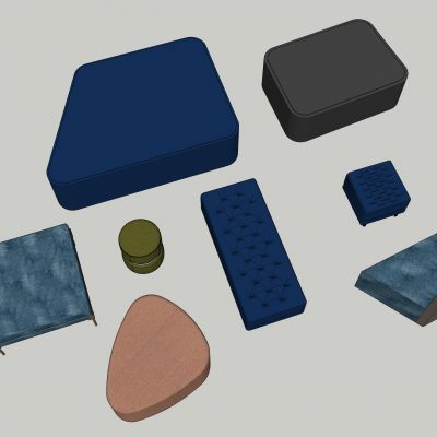 现代精品店休闲区沙发