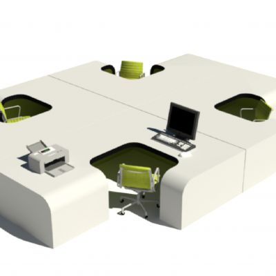 现代风格办公桌