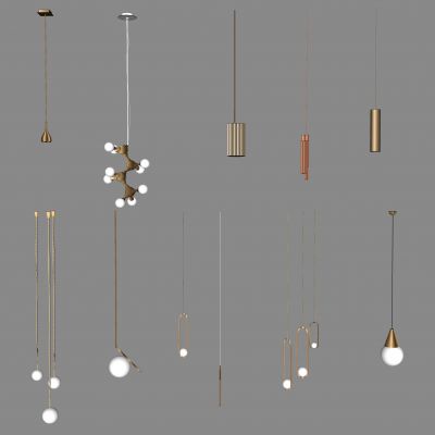 现代时尚吊灯组合