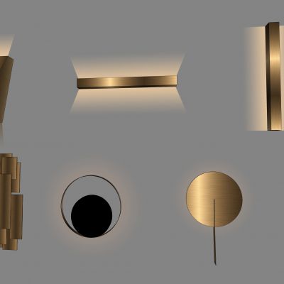 现代时尚壁灯组合