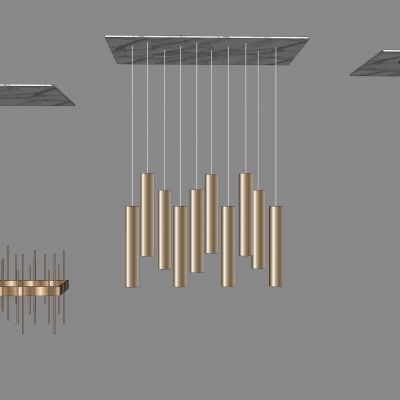 现代时尚吊灯组合