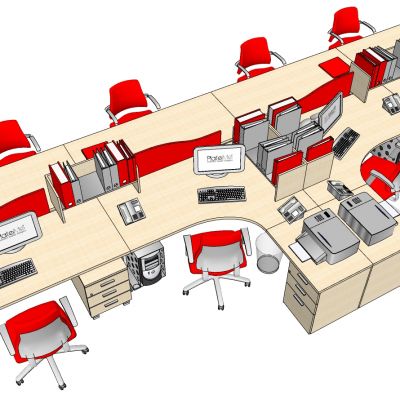 现代风格办公桌