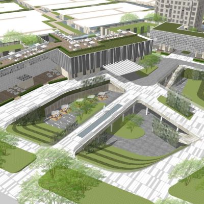 现代商业广场售楼处展示区+大都会新古典洋房