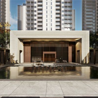 旭辉·武汉铂悦现代典雅售楼处+商业+幼儿园水石国际