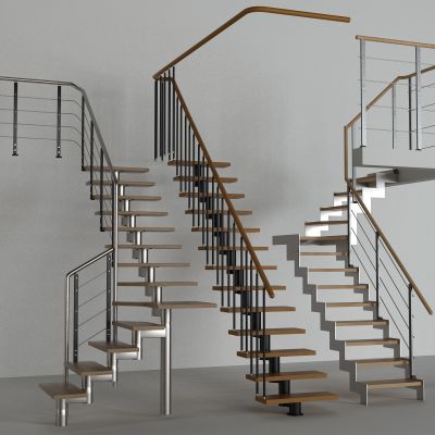 现代栏杆 楼梯