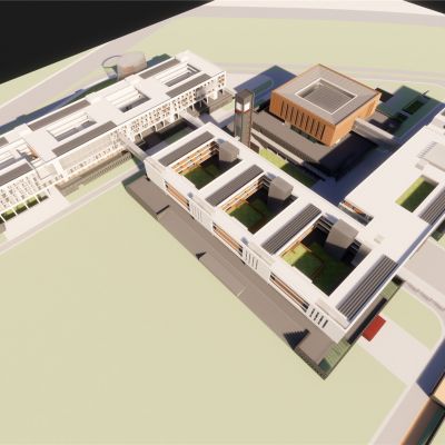 徐州一中新城校区孟建民作品渲染调