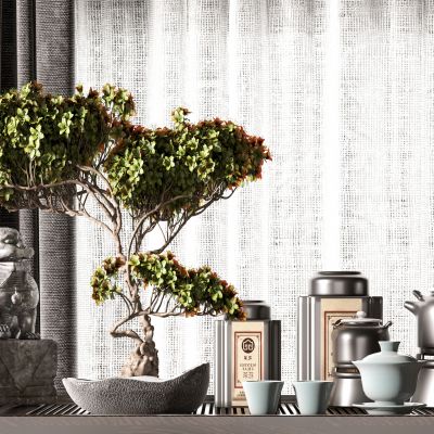 新中式绿植盆栽摆件