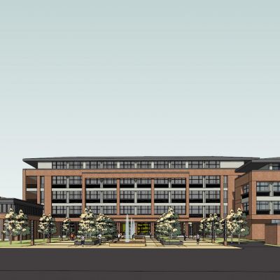 学校总体模型红砖最终