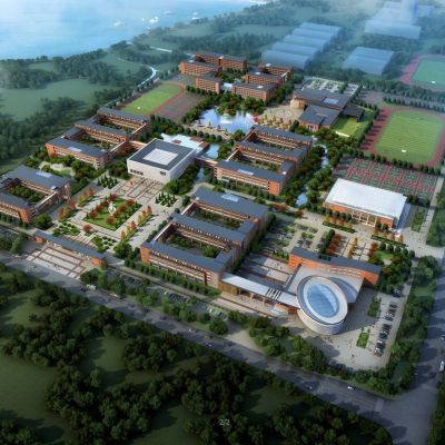 原创欧式九年一贯制中学