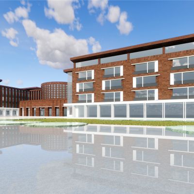 天津市大港第三中学设计现代红砖