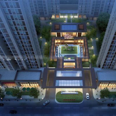 武汉长投公园大道新亚洲风格高层+幼儿园