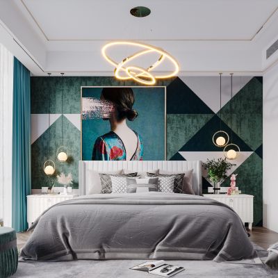 北欧现代简约轻奢风格卧室