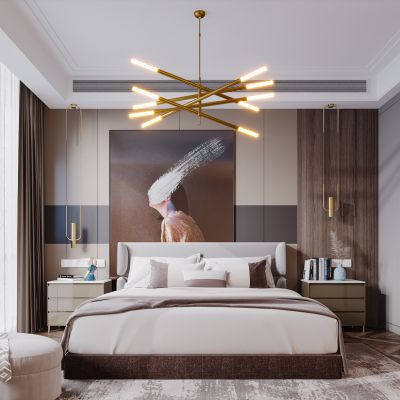 北欧现代简约轻奢风格卧室