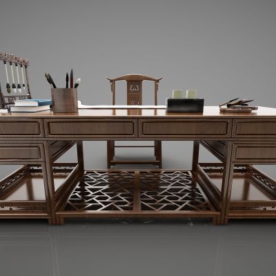 新中式风格书桌