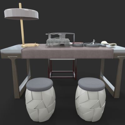 新中式风格书桌