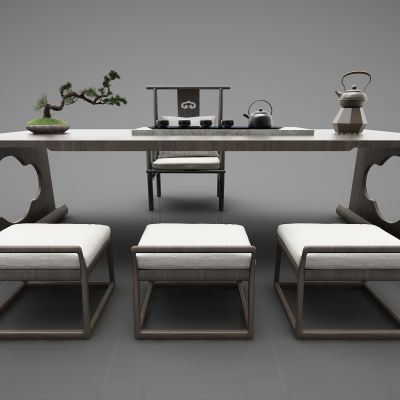 新中式风格书桌