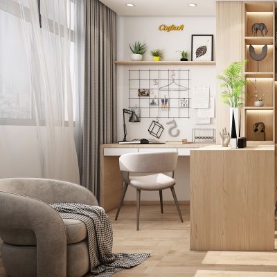 北歐書房，書房，