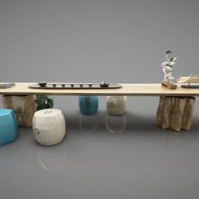 新中式风格茶桌