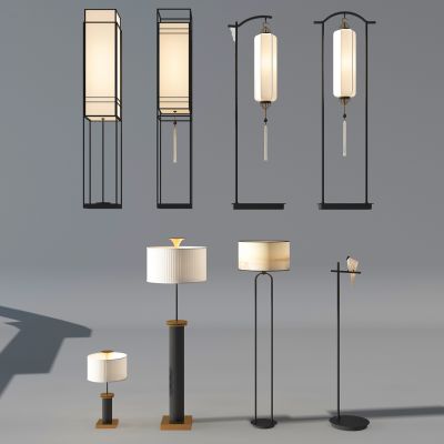 新中式落地灯