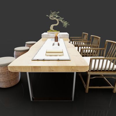 新中式风格茶桌