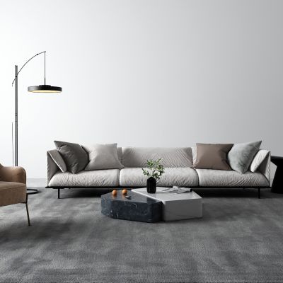 现代布艺沙发 茶几