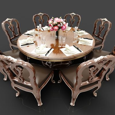 欧式风格餐桌