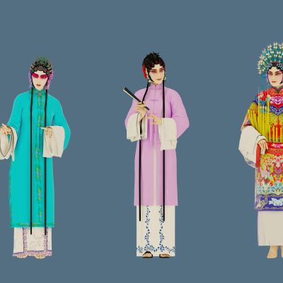 戏曲戏剧人物模特