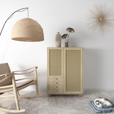 北欧边柜  玄关柜 摇椅