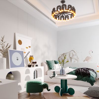 现代简约轻奢风格儿童房