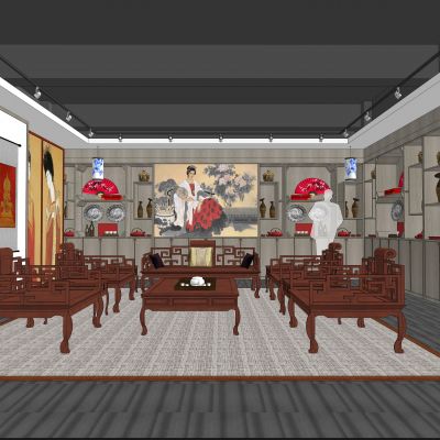 美术馆中式家居展厅