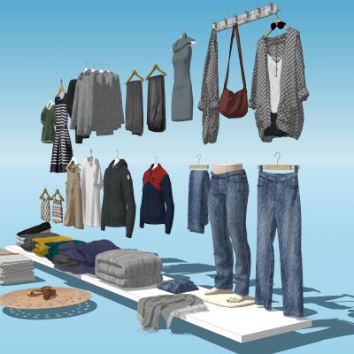 软装服饰衣服裤子SU模型