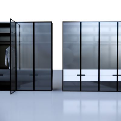 工业风衣柜组合,现代简约衣柜,衣柜