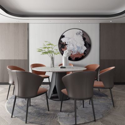 后现代餐桌 圆桌