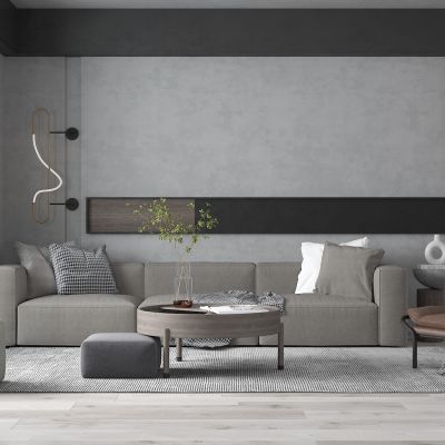 现代沙发茶几 皮革椅