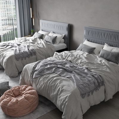 现代卧室 双人床