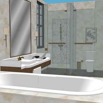 新中式别墅二层